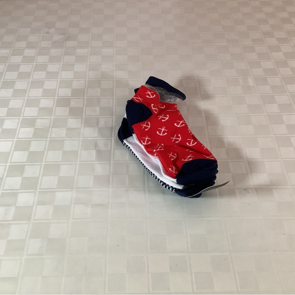 New 3 pairs of women’s Rampage Red and White Socks for Stylish Comfort